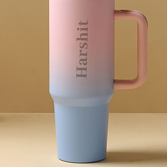 Buy/Send Dual Tone Personalised Stainless Steel Tumbler Online- FNP thumbnail 4