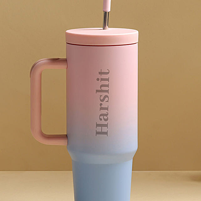 Buy/Send Dual Tone Personalised Stainless Steel Tumbler Online- FNP thumbnail 6